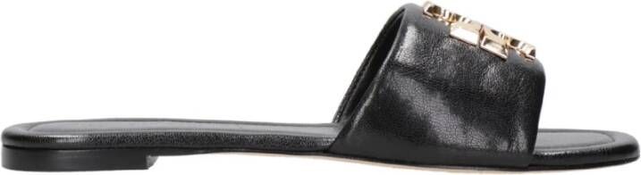 Tory Burch Zwarte Sneakers met Kwastjes en Lage Schacht