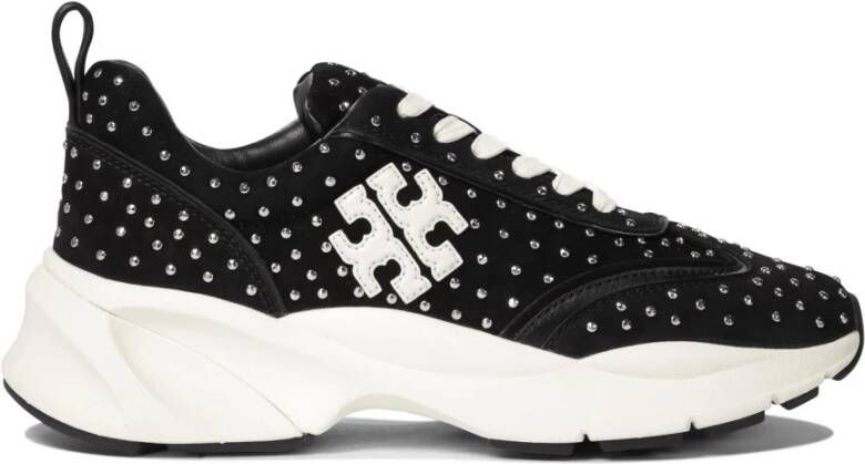 TORY BURCH Low-Top Sneakers Good Luck' Studded Sneakers – Black in zwart