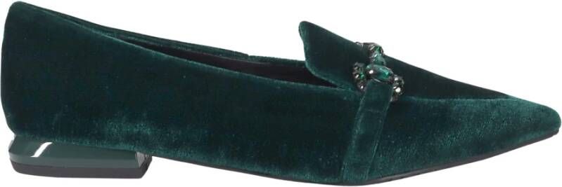 Tosca Blu Groene platte schoenen Green Dames