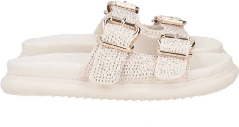 Tosca Blu Ivoor Sandalen met Brillantini