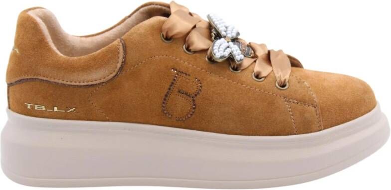 Tosca Blu Mode Sneaker met Duitzendblad Design