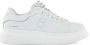 Tosca Blu Witte leren sneakers met parelverrijkte tong - Thumbnail 1