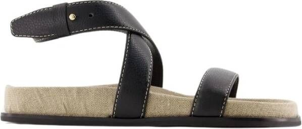 TotêMe Flat Sandals Black Dames