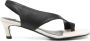 TotêMe Gehakte Leren Teenslipper Sandalen - Thumbnail 1