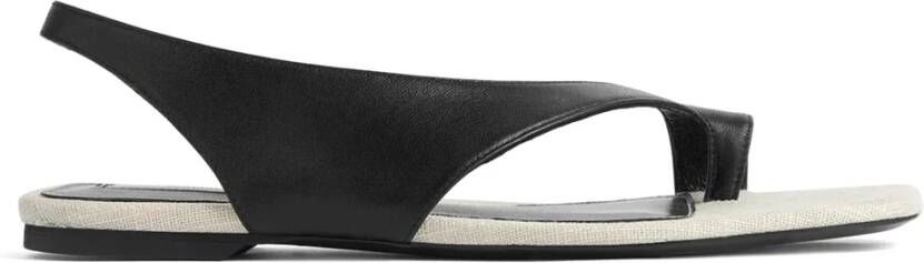 TotêMe Leren teenslippers