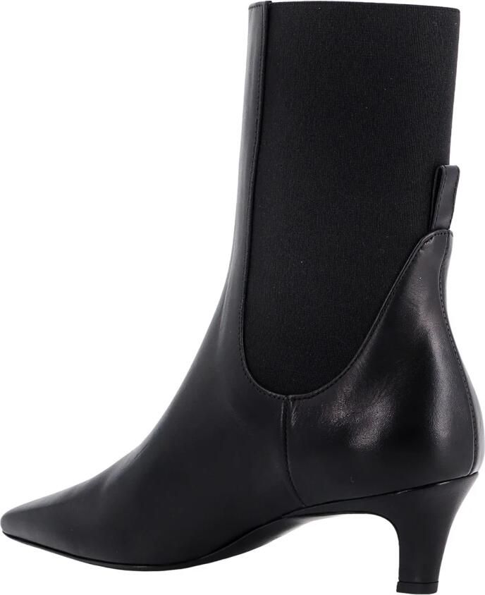 TOTEME Boots & laarzen The Mid Heel Boots Leather Black in zwart - Foto 2