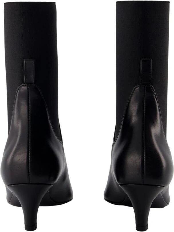 TOTEME Boots & laarzen The Mid Heel Boots Leather Black in zwart - Foto 3