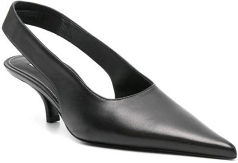 TotêMe Zwarte Leren Slingback Pumps