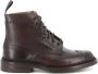 Tricker's Bruine lederen Brogue enkellaarsjes - Thumbnail 1