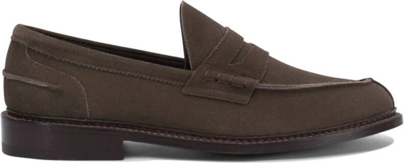 Tricker's Bruine Leren Loafers voor Mannen
