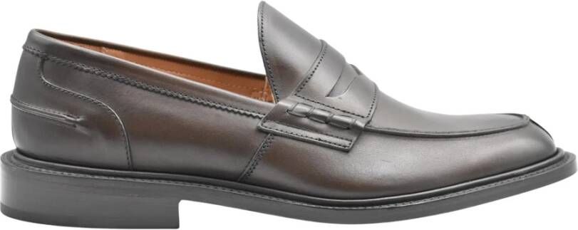 Tricker's Bruine Mocassin Stijl Platte Schoenen