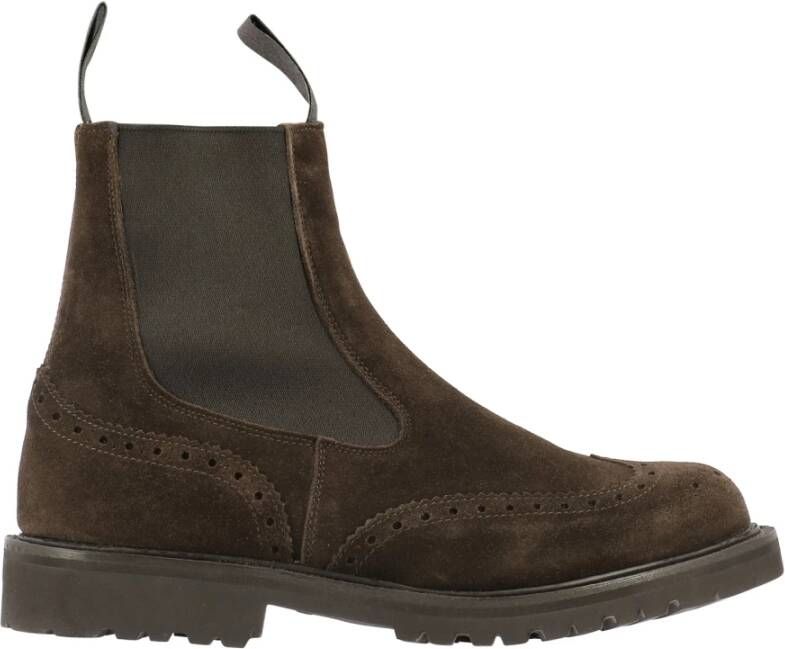 Tricker's Bruine Suède Enkellaarzen voor Vrouwen