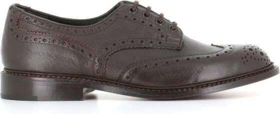 Tricker's Donkerbruine Leren Schoenen Brown Heren