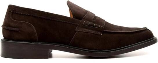 Tricker's James Suede Platte Schoenen Brown Heren