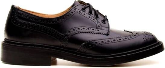 Tricker's Klassieke Zwarte Leren Schoenen Black Heren