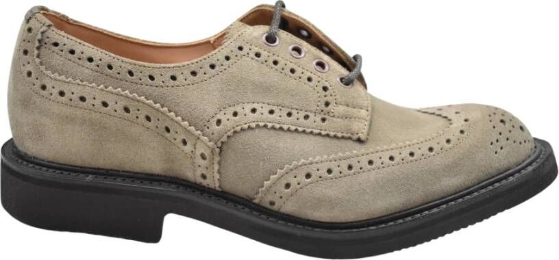 Tricker's Platte schoenen in Visone Repello Gumlite Beige Heren