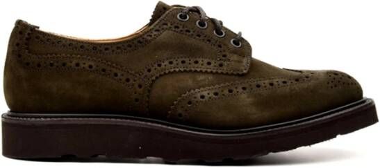 Tricker's Platte schoenen voor heren Green Heren