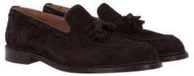 Tricker's Donkerbruine Suède Mocassin met Decoratieve Kwastjes Brown Heren - Foto 3