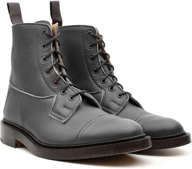 Tricker's Grijze Leren Laarzen