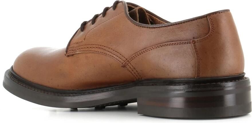 Tricker's Platte Schoenen Cognac Derby Ambacht - Foto 3