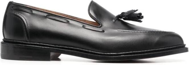 Tricker's Zwarte platte schoenen Black Heren
