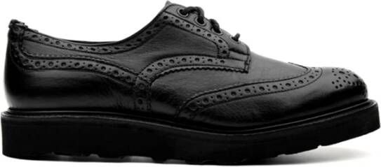 Tricker's Zwarte Platte Schoenen Black Heren