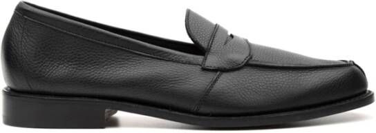 Tricker's Zwarte platte schoenen voor heren Black Heren