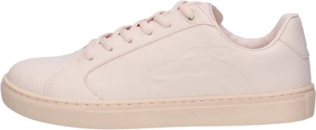 Trussardi Stadswandeling Leren Sneakers Pink Dames