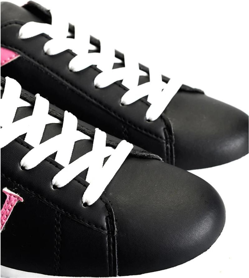 Trussardi Veterschoen Sneakers met Ronde Neus Black Dames