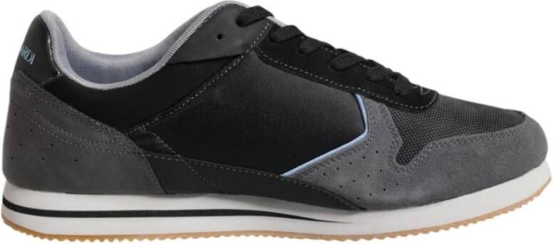 Trussardi Zwarte leren lage sneakers