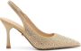 Twentyfour Beige Hakken Eindhoven Slingbacks met Kristallen - Thumbnail 1