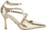 Twentyfour Grijze Metallic Pumps met Stiletto Hak - Thumbnail 1