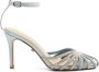 Twentyfour Heldere Blauwe Juweel Sandaal met Strass - Thumbnail 1