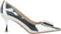Twentyfour Metallic Stiletto Pumps met Square Buckle - Thumbnail 1