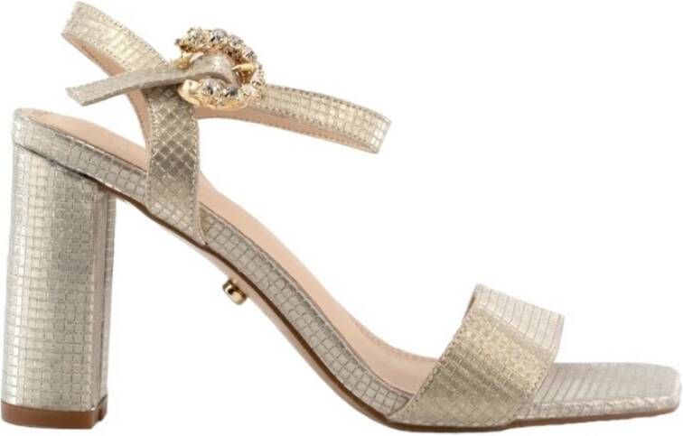 Twentyfour Sandaal met juweelgesp