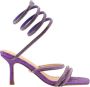 Twentyfour Twisted Enkel High Heel Sandalen Purple Dames - Thumbnail 1
