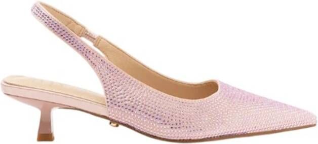 Twentyfour Zwarte Strass Hoge Hak Sandalen