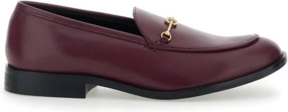 Twinset Bordeaux Mocassin Platte Schoenen