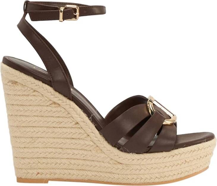 Twinset Bruine Zomer Sandalen voor Vrouwen