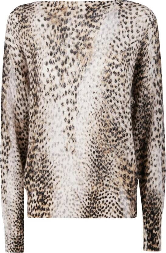Twinset Dierenprint Boothals Top
