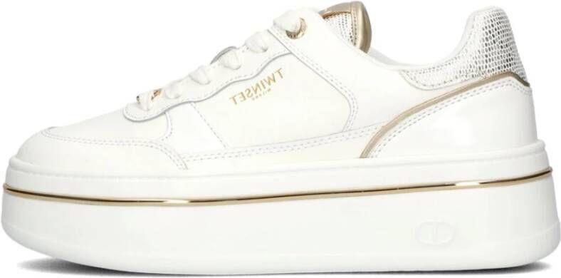 Twinset Elegante witte sneakers voor dames
