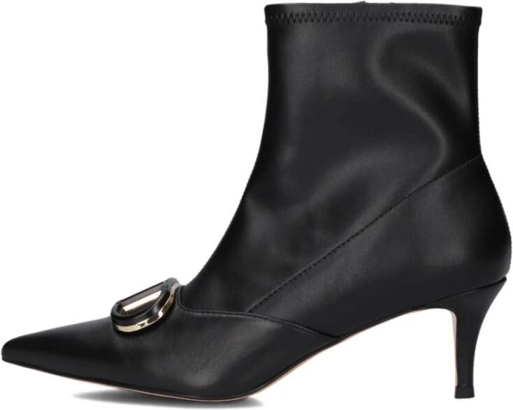 Twinset Elegante Zwarte Enkellaarsjes