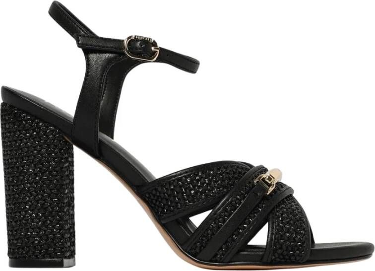 Twinset Elegante zwarte hak sandalen