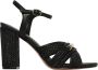 Twinset Elegante zwarte hak sandalen - Thumbnail 1