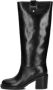 TWINSET MILANO Hoge Laarzen Dames 252tcp080 Maat: 37 Materiaal: Leer Kleur: Zwart - Thumbnail 3