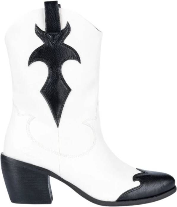 Twinset Cowboy laarzen White Dames