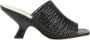 Twinset Gevlochten leren sleehak sandalen - Thumbnail 1