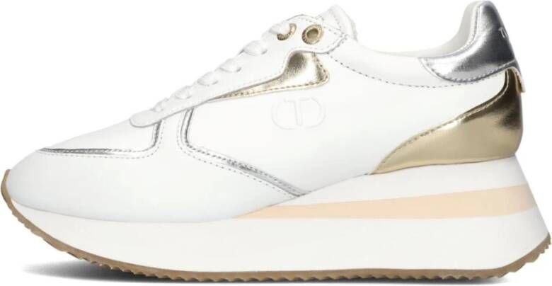 Twinset Lage Sneakers Goud Zilver Multicolor Dames