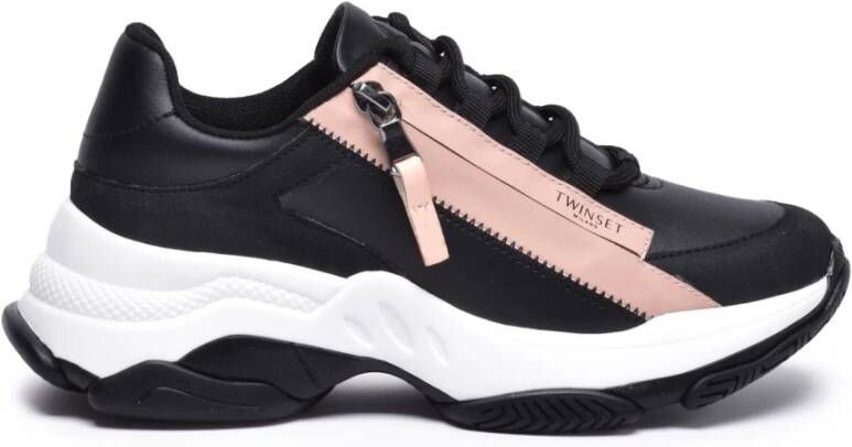 Twinset Leren en suède sneakers
