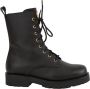 Twinset Leren Enkellaars met Ovaal T en Strass Black Dames - Thumbnail 1
